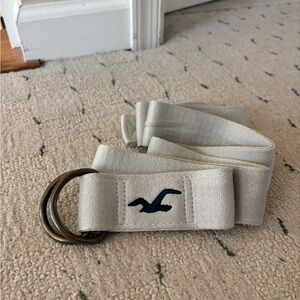 Hollister Beige Belt with Metal Buckle Good condition